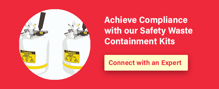 Connect with an expert. Achieve compliance with safety waste containment kits